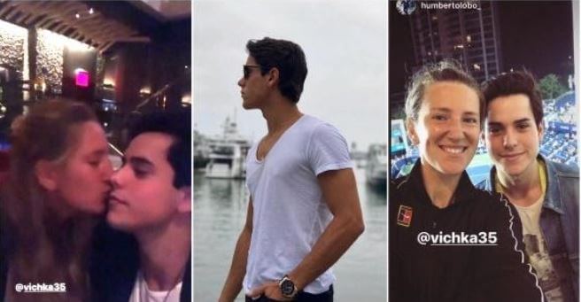 Leo Mckeague's mom, Victoria Azarenka with rumored boyfriend.